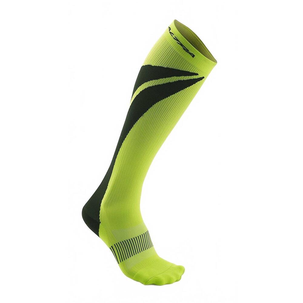 NEW ALTRA men's maximum 1.0 light anatomical compression socks in lime/black